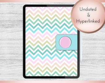 Spring Pastels Ringless Digital Portrait Planner | PDF | Hyperlinked | Undated | Instant Download