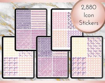 Tropical Sunset Digital Icon Stickers | Goodnotes Collection | Individual PNGs | Instant Download