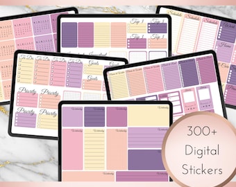 Tropical Sunsets Digital Planner Widgets | Individual PNGs| Goodnotes File | Instant Download