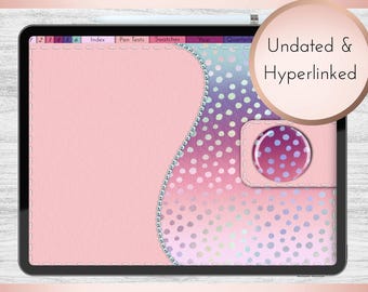 Royal Blush Ringless Digital Landscape Planner | PDF | Hyperlinked | Undated | Instant Download