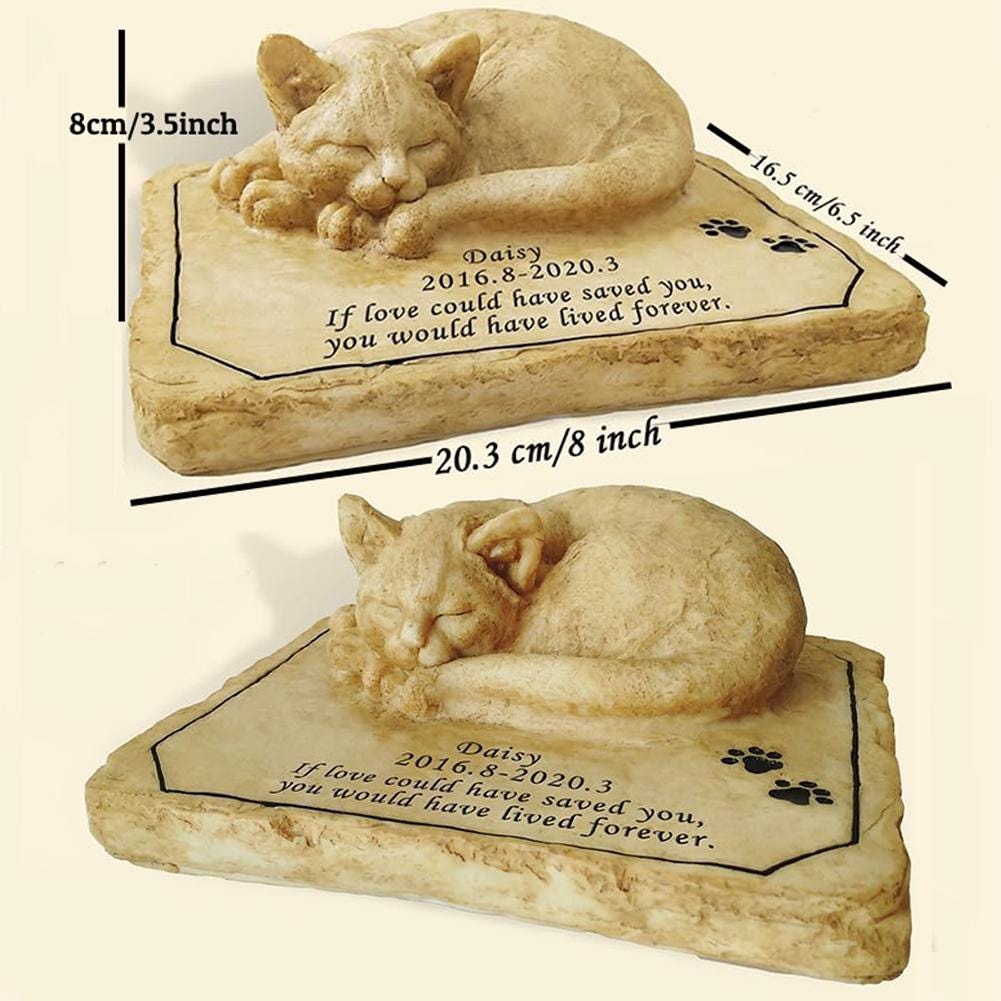 Hopkell Pet Memorial Stone - Cat Grave Marker, Sympathy Gift For Loss Of A Pet - View #4