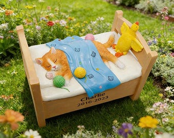 Personalized Cat Memorial Garden Stone, Pet Loss Sympathy Gift