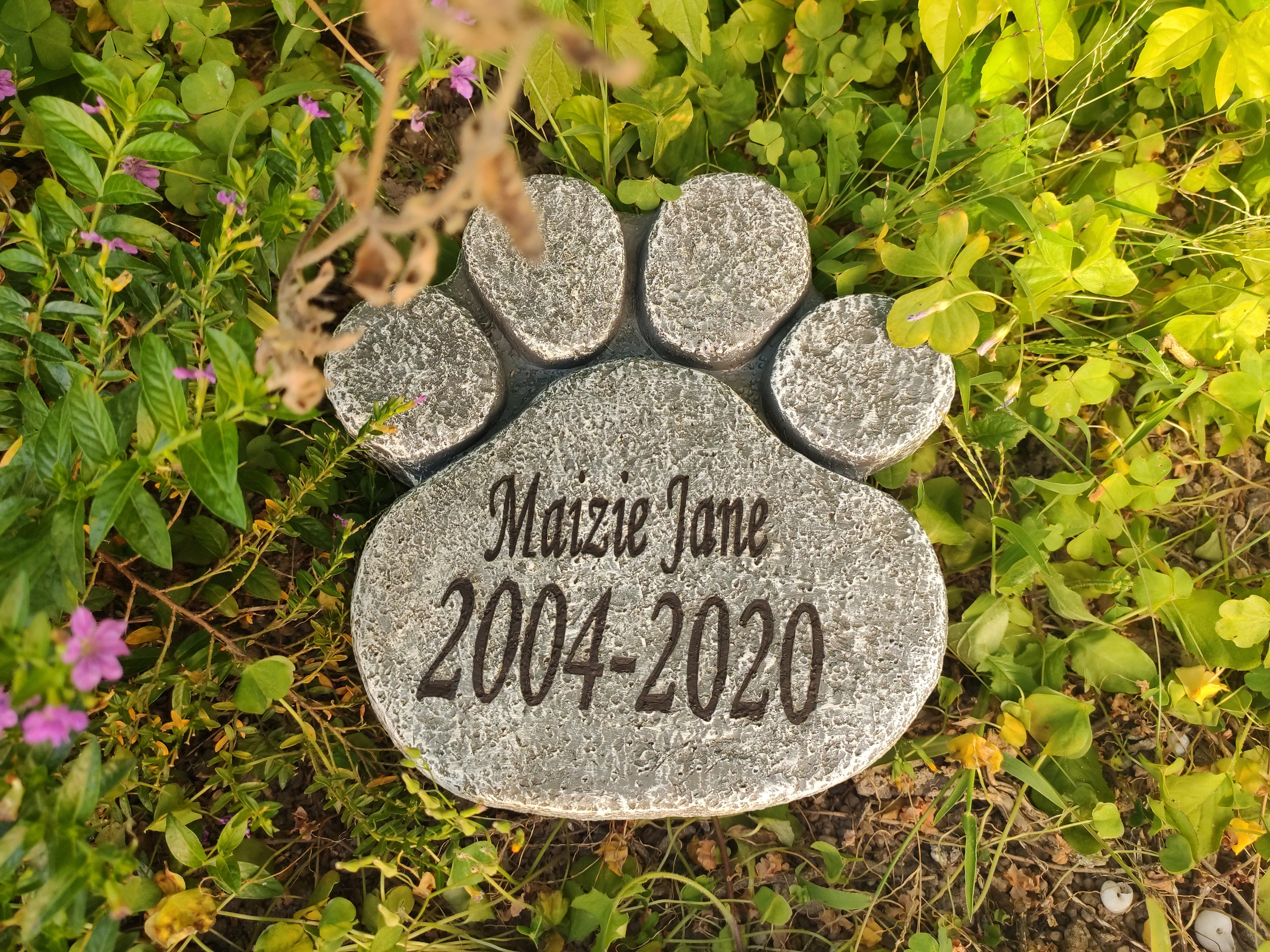 Pet Memorial Stone Personalized Pet Grave Markers With Etsy