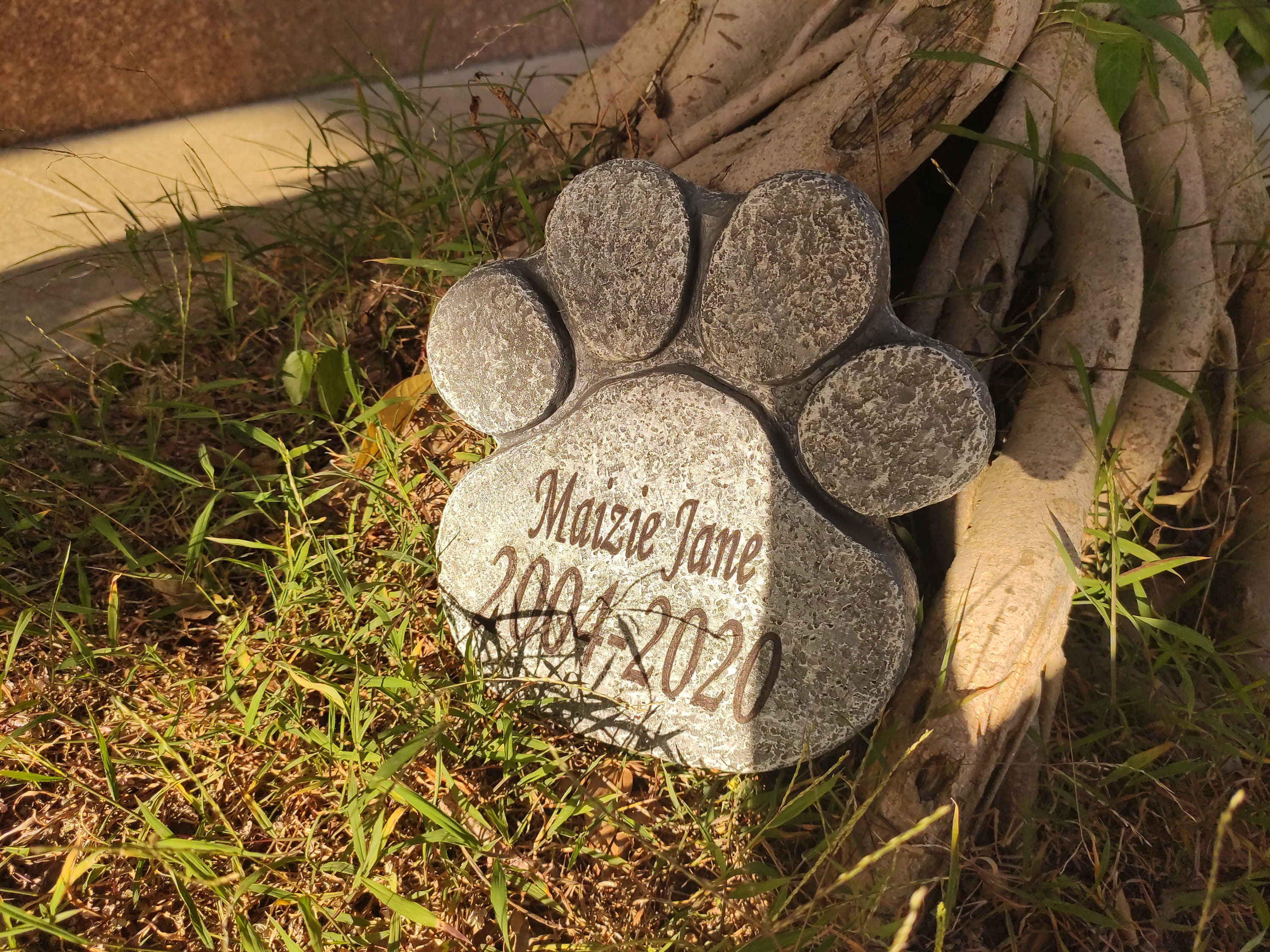 Pet Memorial Stone Personalized pet Grave Markers with Etsy
