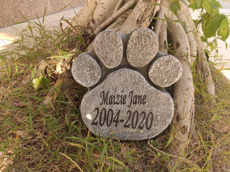 Pet Memorial Stone Personalized pet Grave Markers with Etsy