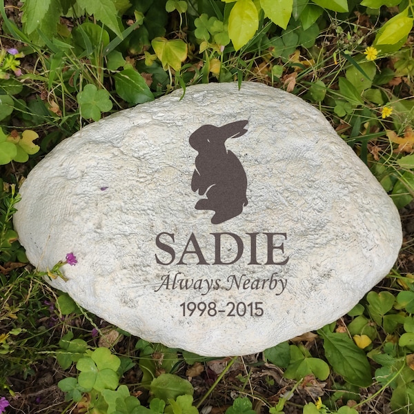 Pet Memorial Stone, Engraved Pet Keepsake Gift, Pet Sympathy Gift, Pet Grave Marker, Pet Tombstone, Pet Headstone for Garden Décor 18 Styles