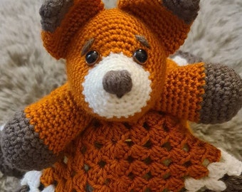 Handmade Crochet Baby Fox Lovey