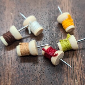 Full Autumn Range Set Cotton Spool Pushpins