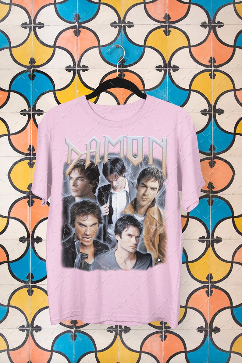 Damon Salvatore Shirt Damon Salvatore Tee Damon Salvatore Etsy