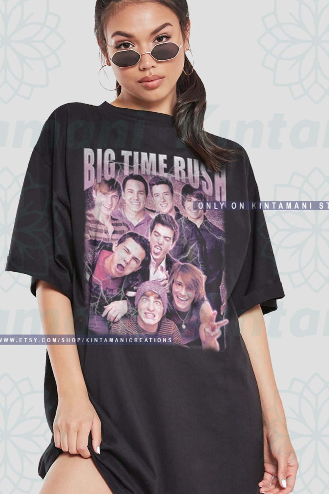 Big Time Rush Retro Vintage T Shirt Logo and Members - Etsy