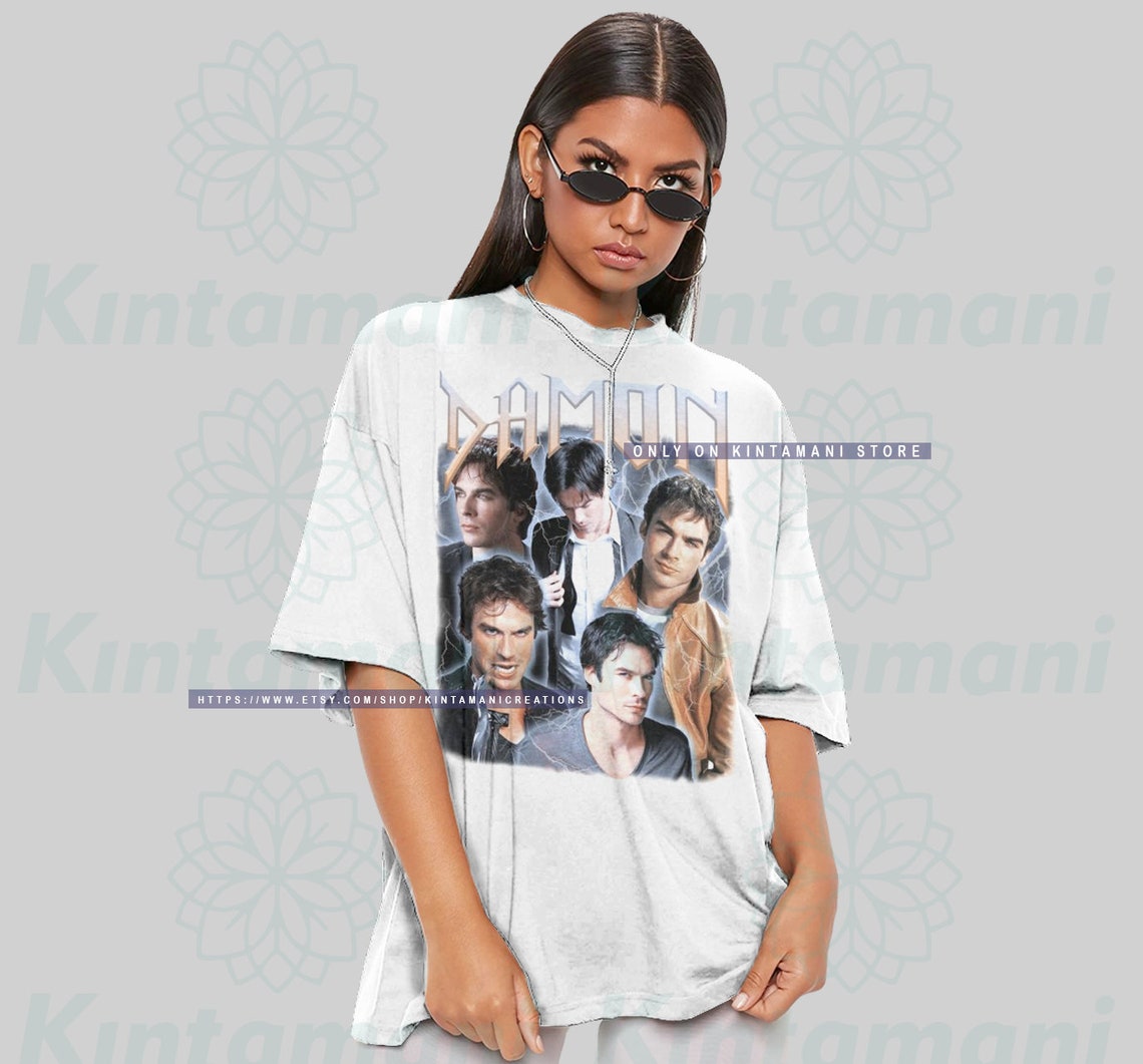 Damon Salvatore Shirt Damon Salvatore Tee Damon Salvatore Etsy