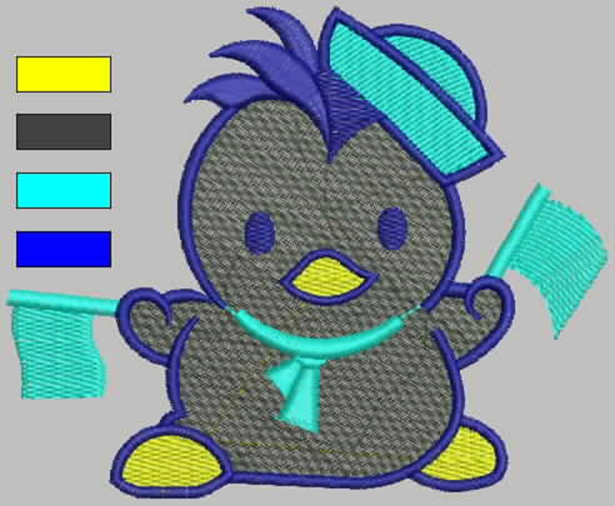 Penguin Embroidery Designs Machine Embroidery Design Instant Etsy