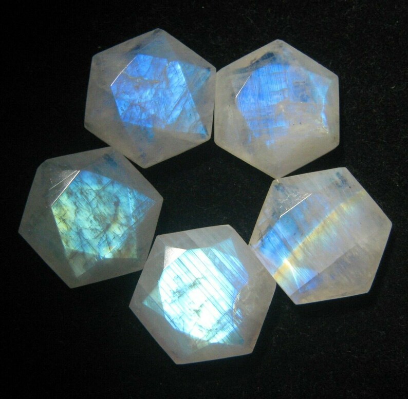 Natural Rainbow Moonstone 3X3mm To 10X10mm Round Cabochon Loose Gemstone 
