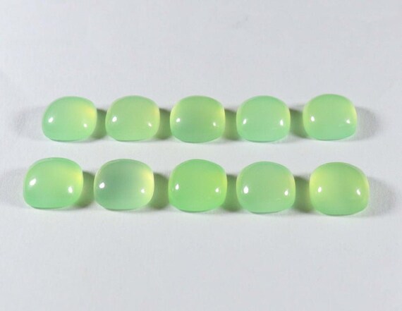 Best Natural Green White Jade 5X5 MM to 20X20 MM Round Cabochon Loose Gemstone