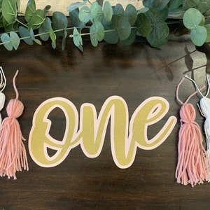 First birthday high chair banner