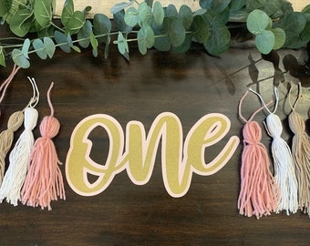 First birthday high chair banner