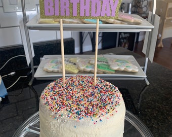 Happy Birthday Cake Topper