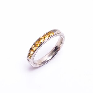 Half Eternity birthstone Band Wedding Band Stack Ring For Women , gemstone silver ring , birthstone ring for mom, mothers day gift