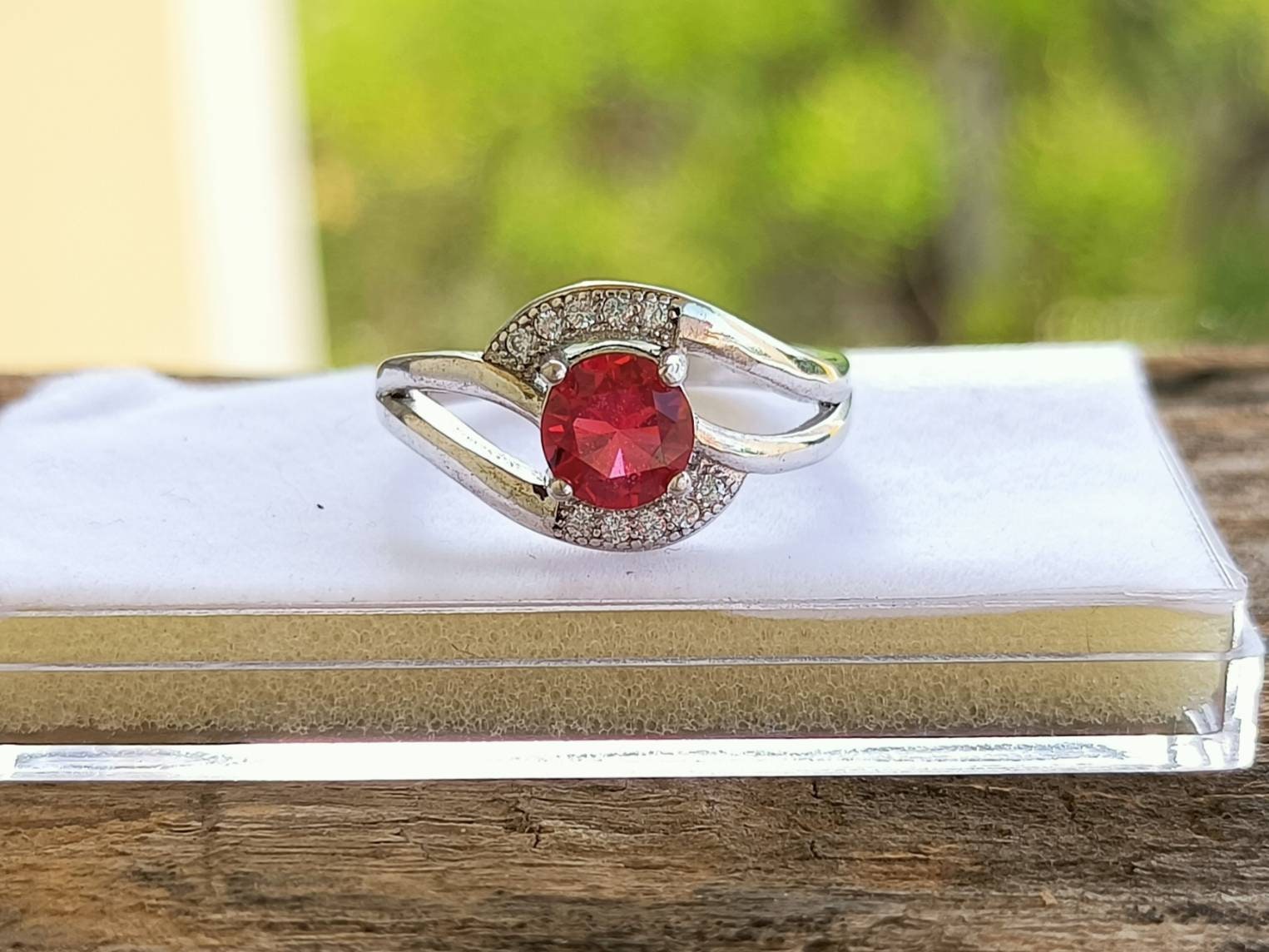 Sterling Silver Cubic Zirconia Modern Dainty Ring for Her, Anniversary ...