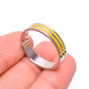 Silver flat double thin line Band Ring,925-Sterling Silver Ring,Thumb Ring, unisex wedding band, gift,rhodium plated silver band