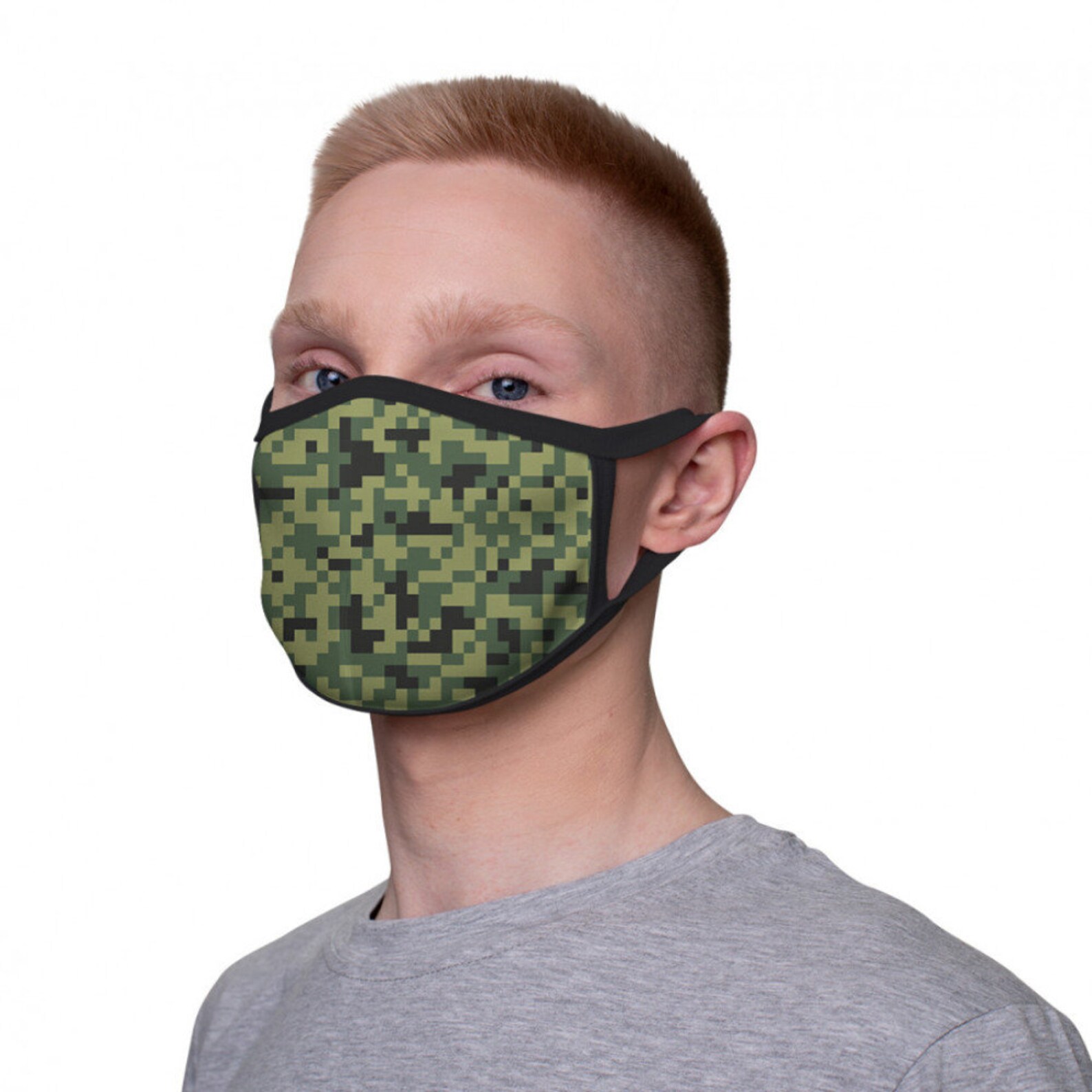 Digital Camo Face Mask Camouflage Military Fashion Mask Etsy