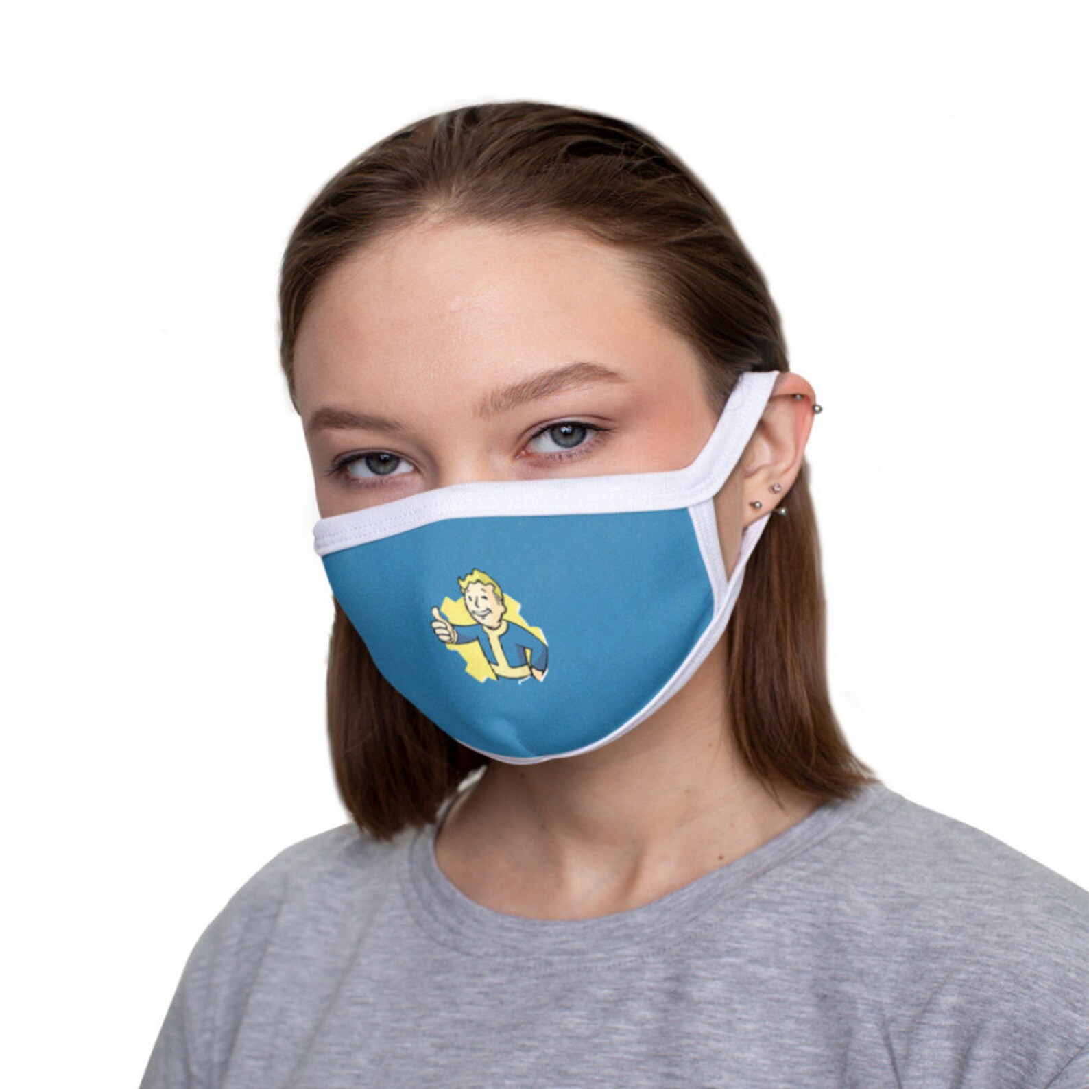 Vault Boy Face Mask Reusable Washable Cool Design Very Etsy