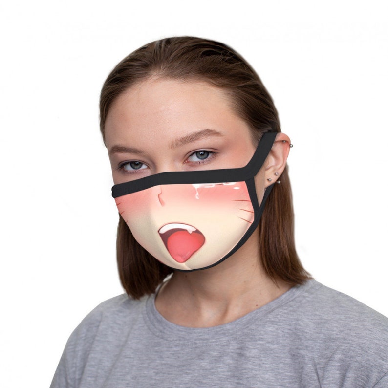 Anime Ahegao Face Mask Hentai Mask Reusable Washable Cool | Etsy