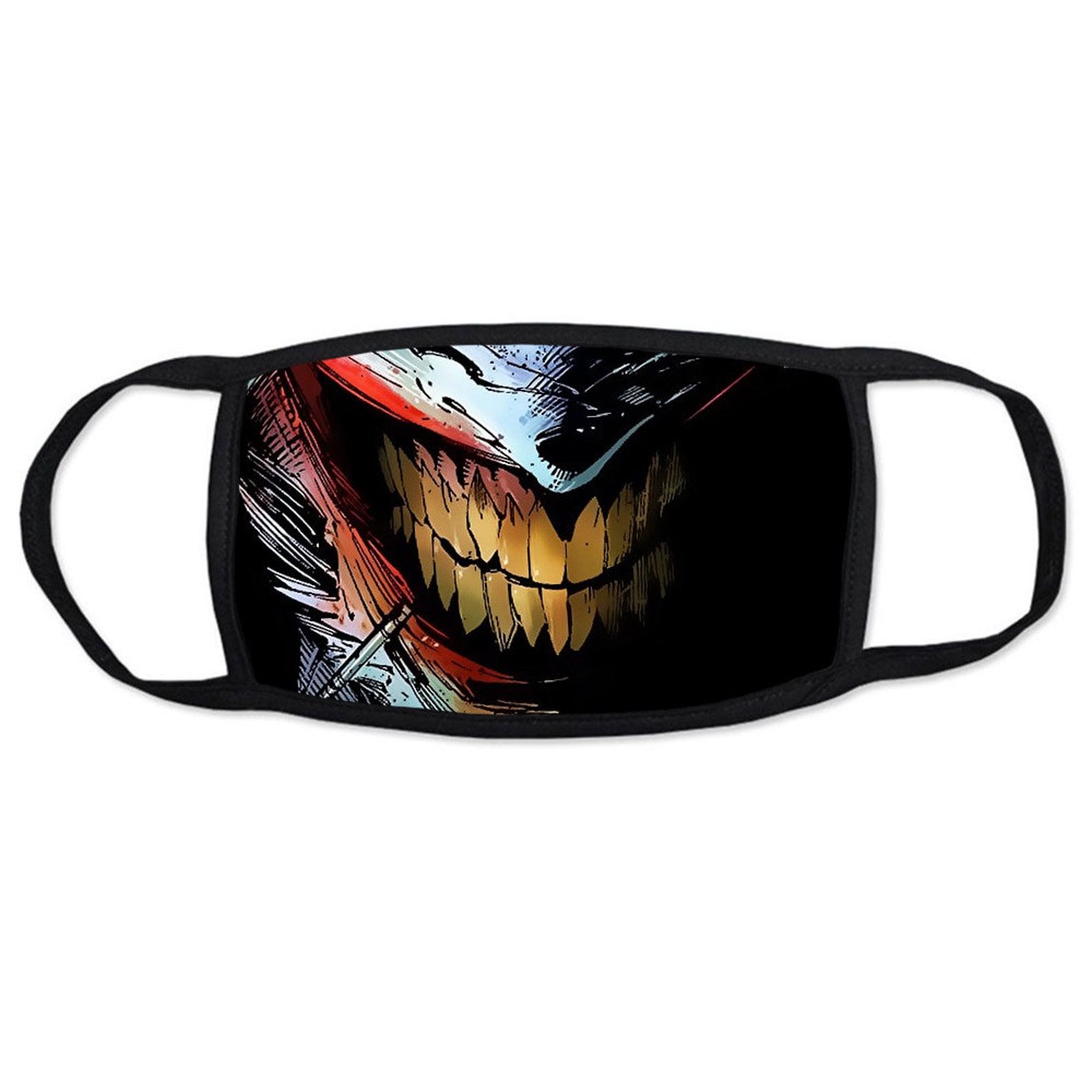 Joker Comics Face Mask Reusable Washable Cool Design Very Etsy