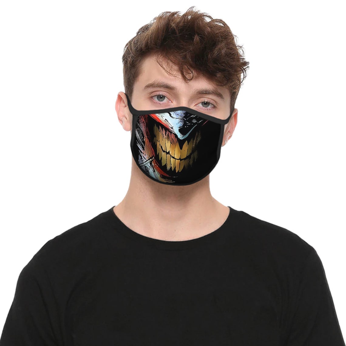 Joker Comics Face Mask Reusable Washable Cool Design Very Etsy