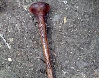Ambidextrous Original African Walking Stick Cane Handmade Gift Kenya CHOOSE LENGTH Solid 1PC Blackwood Rosewood Mahogany Carved Art Unisex
