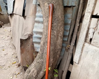 Bâton de randonnée de marche en palissandre massif naturel de style élégant et original, bois de canne, acajou, unisexe, art en une seule pièce en bois d'afrique, choisissez la taille