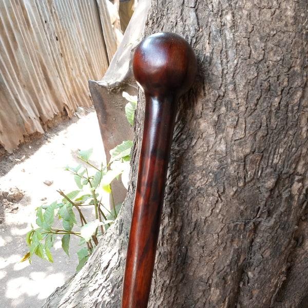 Original 1920 Style African Rosewood Ironwood Mahogany Walking Hiking Stick Ambidextrous Cane Africa Art 1Piece Hardwood 28-78INCH Unisex