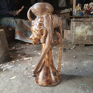 Afrikanische Frau Büste Statue Büro Haus Deko Kenia Kamba Multisize Holzständer hohe Frau 1-PC Art Deco Küche Bad Flur Ecke Endtisch