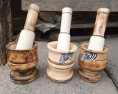 Original Coastal Swahili quot Mortar Pestle quot For Herb Crushing Grinding Coffee Table Kitchen Counter Art Africa Shelf Counter Deco PICK DESIGN