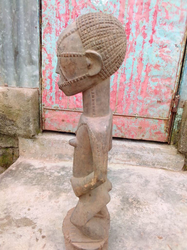 Africa Vintage お面　木彫り　民族　部族　骨董　インテリア　特大 アフリカの木彫りお面 インテリア