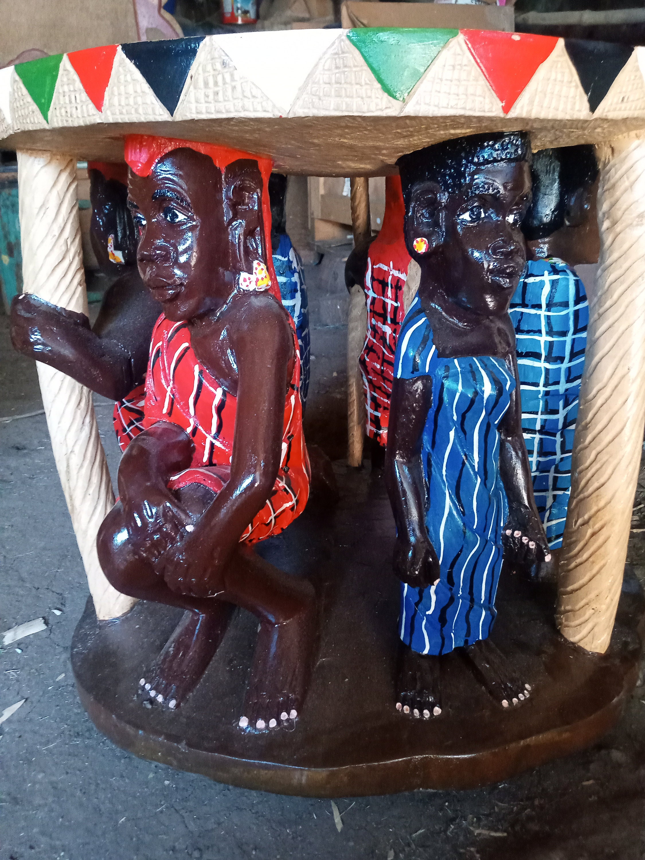 Kenyan Maasai Table Stool Chair Solid 1piece Jacaranda Wood Etsy