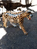 Cheetah Leopard "Walking" Original Kamba Table Art Kenya Africa Sculpture Cat 1PC Jacaranda Statue Shelf Office Home Deco Blackwood Rosewood product logo