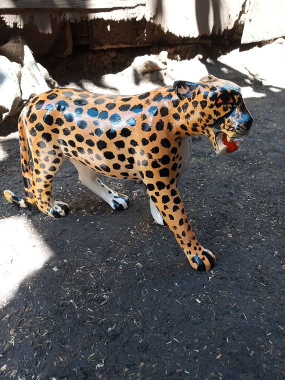 Cheetah Leopard walking Original Kamba Table Art Kenya Africa Sculpture Cat  1PC Jacaranda Statue Shelf Office Home Deco Blackwood Rosewood -  Canada