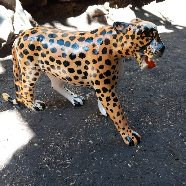 Large Cheetah Statue Etsy