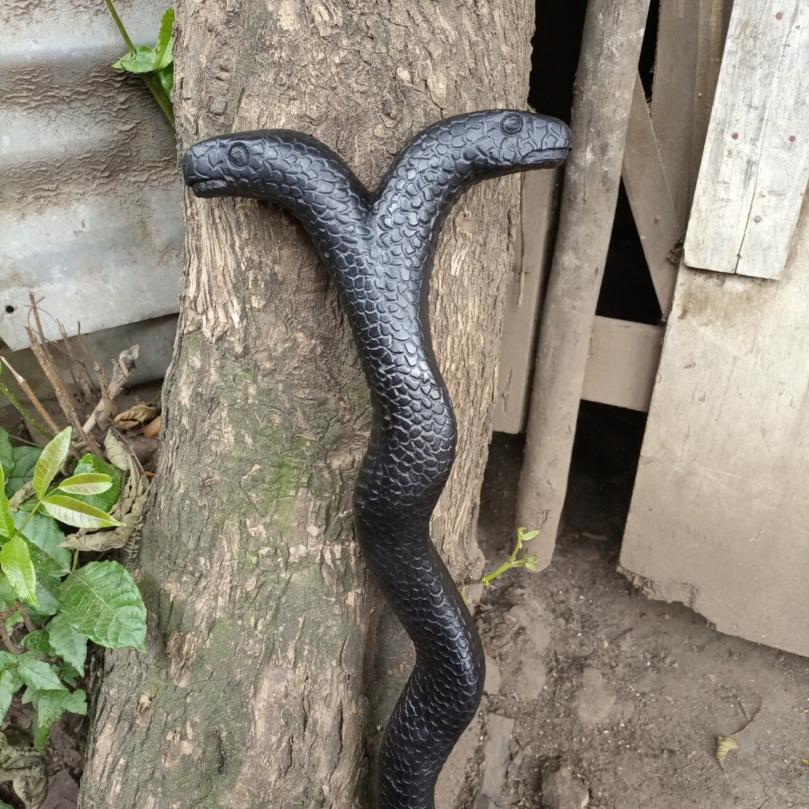 Ironwood African 2headed Python Original Hiking Walking Stick Cane ...
