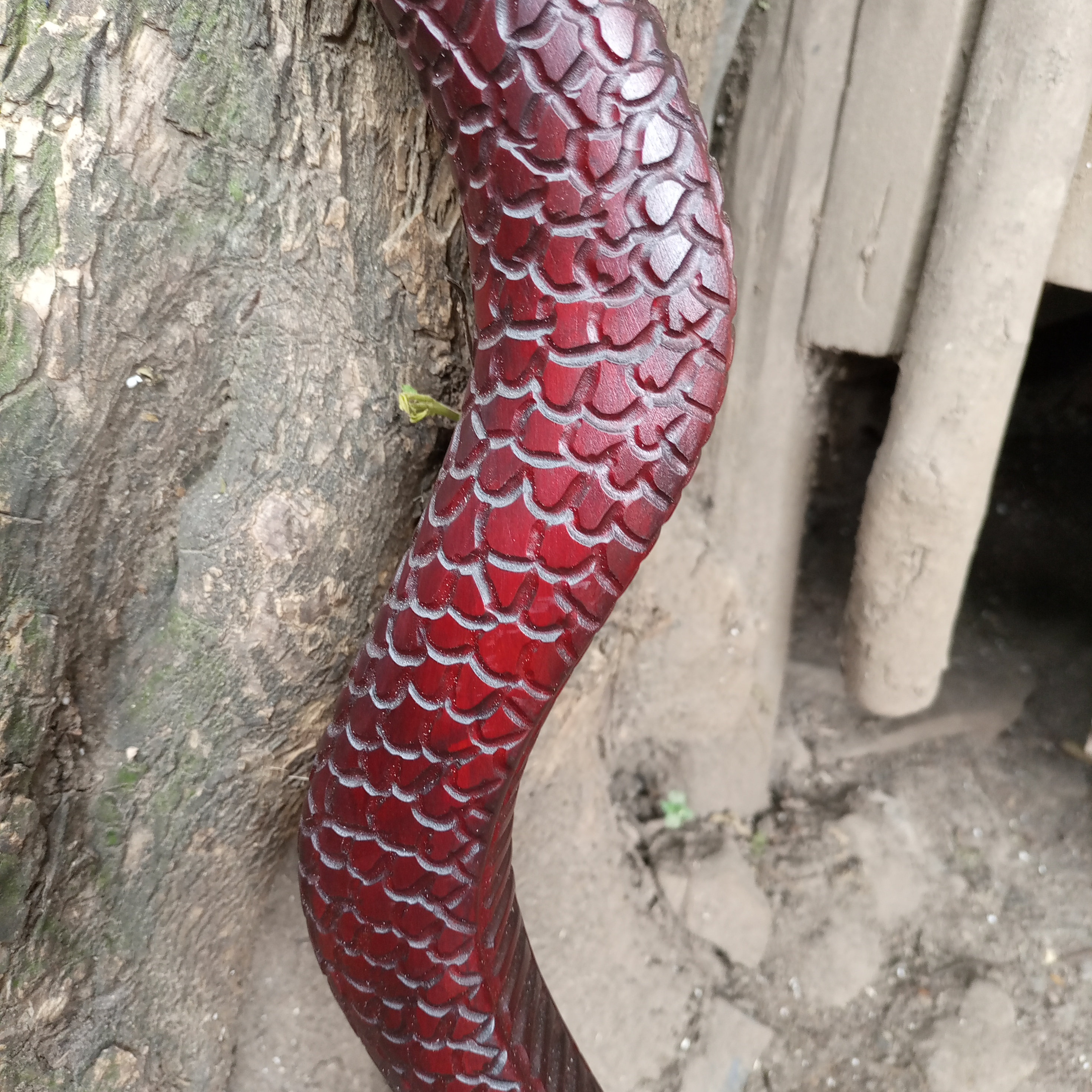 African Python Hook Handle Style Original Hiking Walking Stick - Etsy