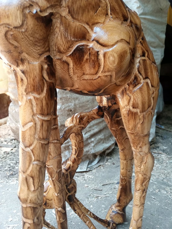 ビンテージ 70s wood sculpture オリーブ VINTAGE LARGE ORGANIC