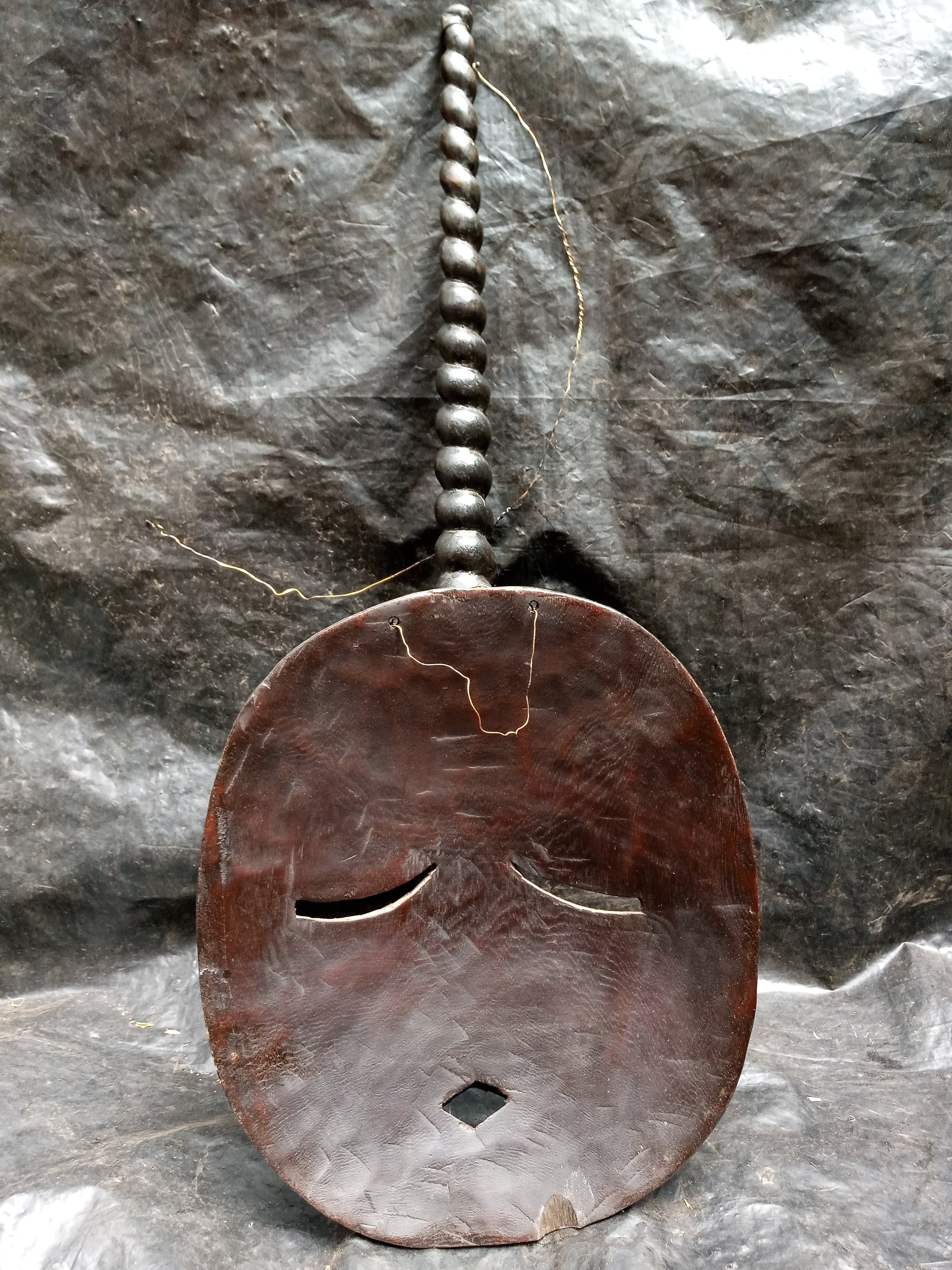 オリジナル テケ族 角のある男 飾り板 マスク ナイジェリア アフリカ