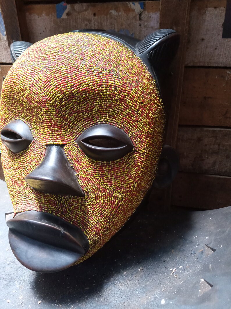 Boa Mask Vintage Style Congo Beaded Boa Tribe