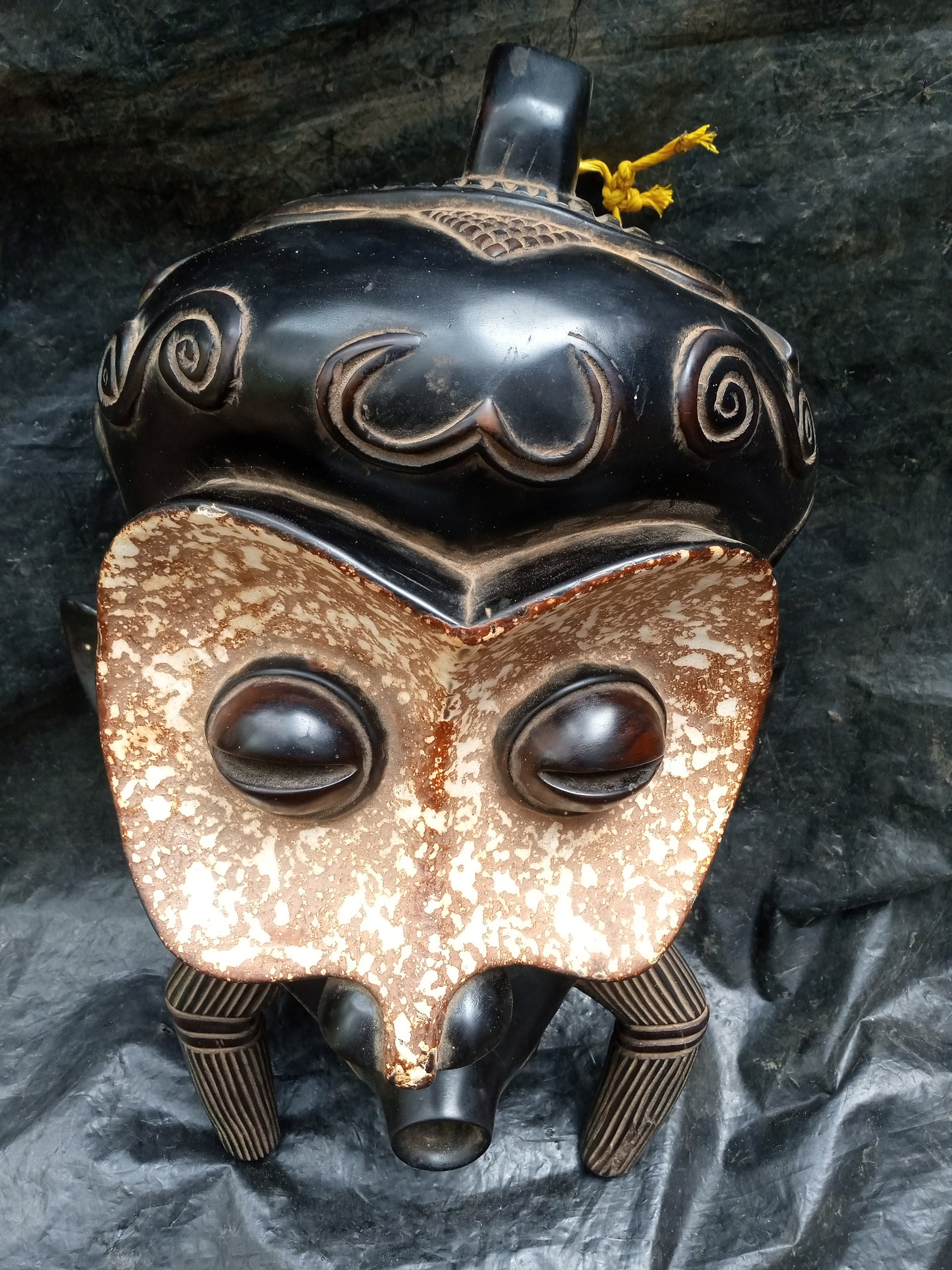 Vintage Beni Lulua Mask DRC Congo Africa Original Wood Art Carving ...