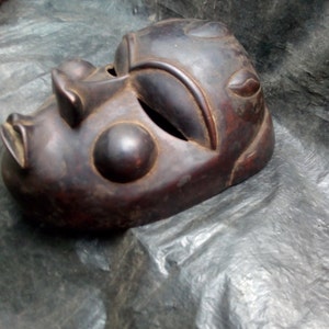 Boa Mask Boa Tribe Mask DRC Africa Primitive Wood Carving Congolese Art Africa ...