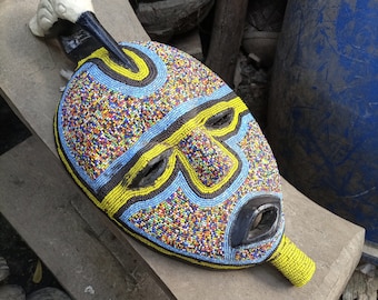 220628 - コンゴのルバ族が使用したアフリカの仮面。 - Etsy 日本