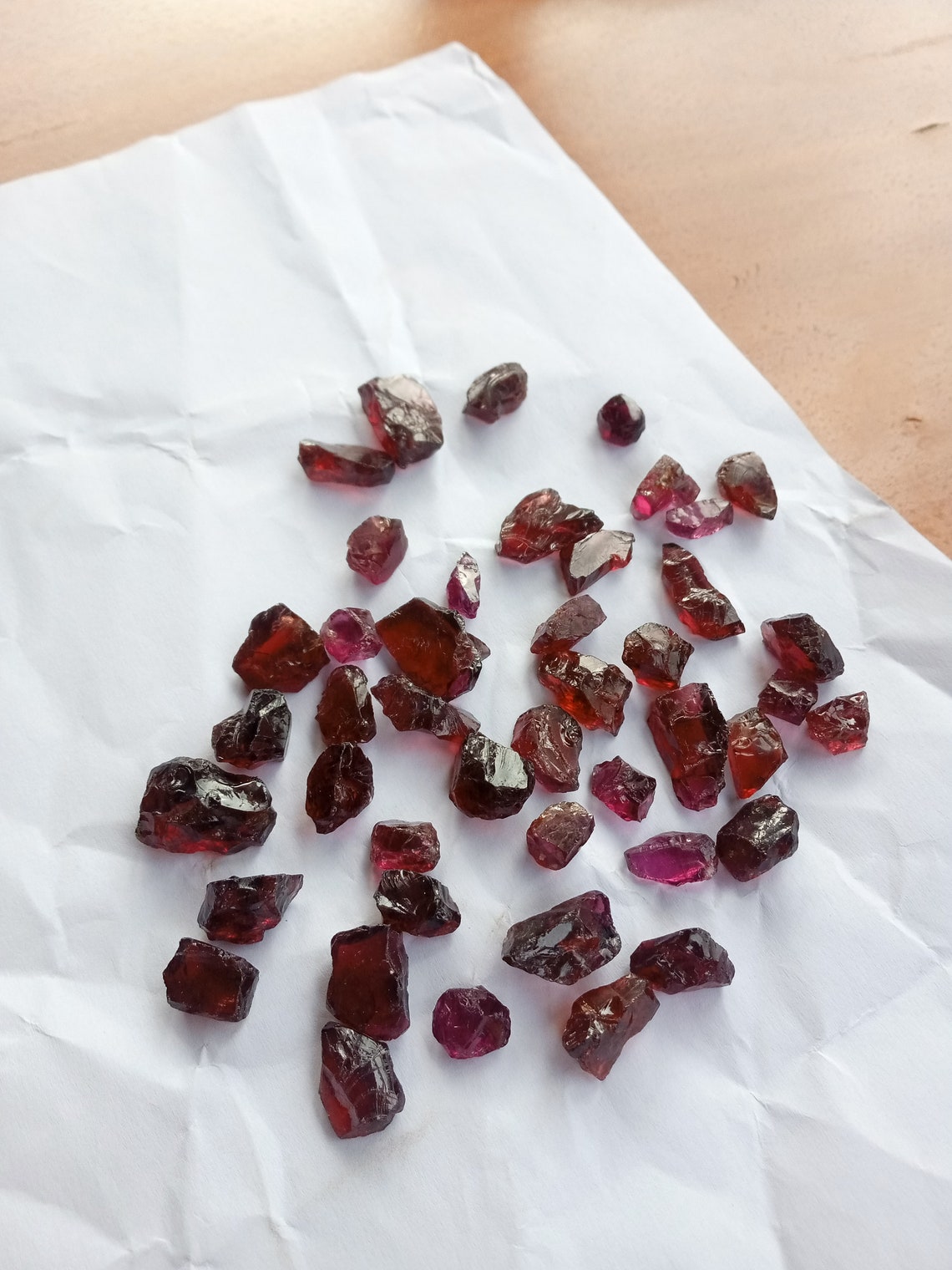 Natural Pink Purple Red Rhodolite Garnet Facet Rough Clean | Etsy