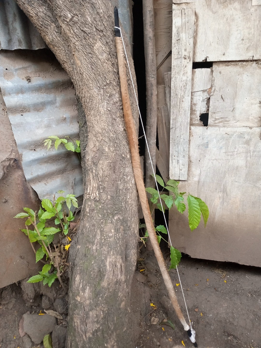 Long Bow Arrows Quiver Archery Set Fully Functional Kamba Tribe