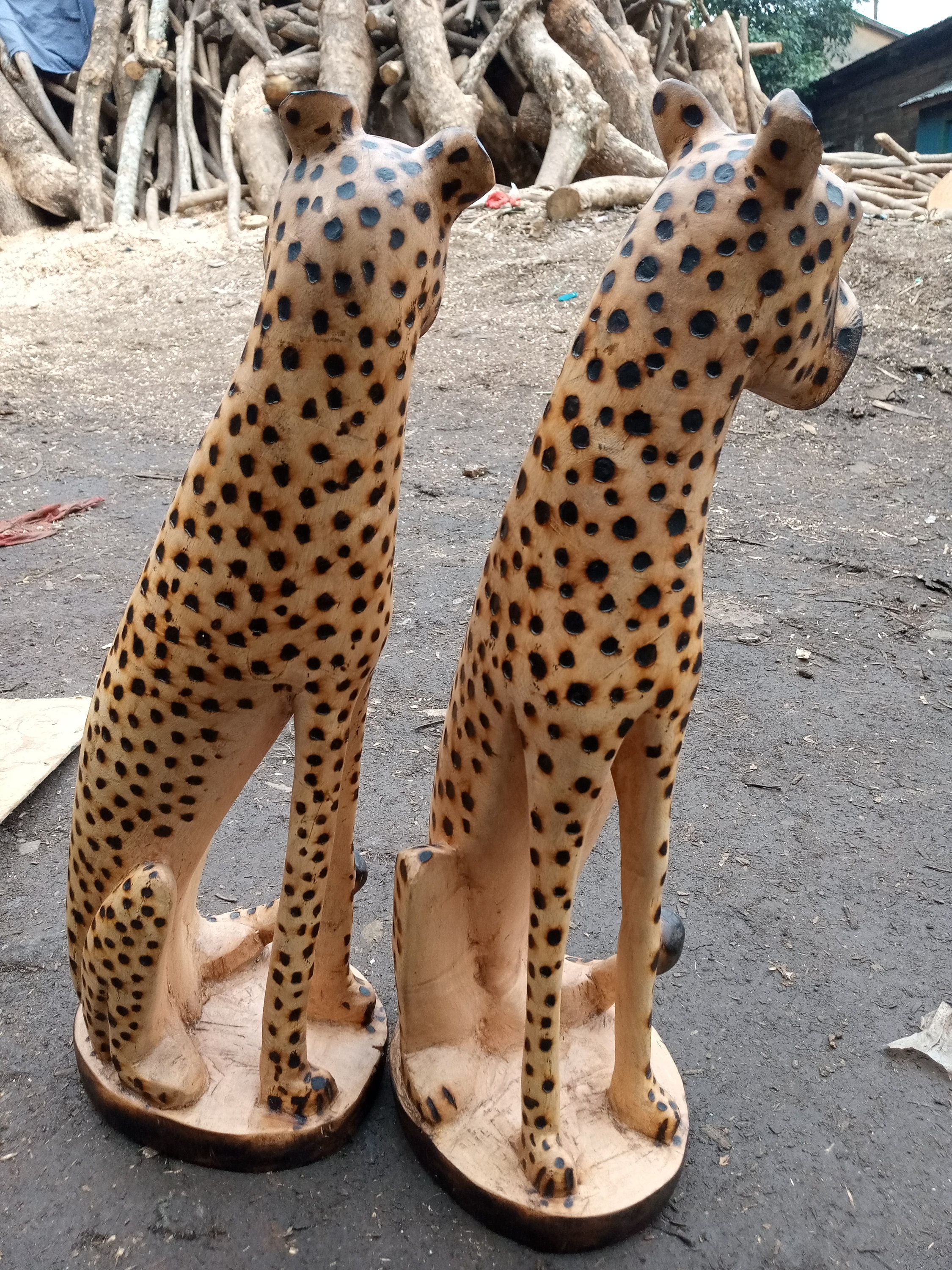 ニューカレドニア　民族像　オブジェ　木製　木彫　インテリア　置物 ニューカレドニア 民族像 オブジェ 木製 木彫 インテリア 置物